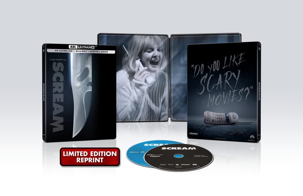 Scream (1996) 4k UHD Blu-ray SteelBook reprint 2023