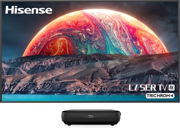 Hisense L9G Triple-Laser Ultra Short Throw Projector w/120" screen