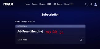 My Max Plan No Longer Gets 4k, HDR, Or Dolby Atmos. What Do I Do? Max Ad-Free No 4k