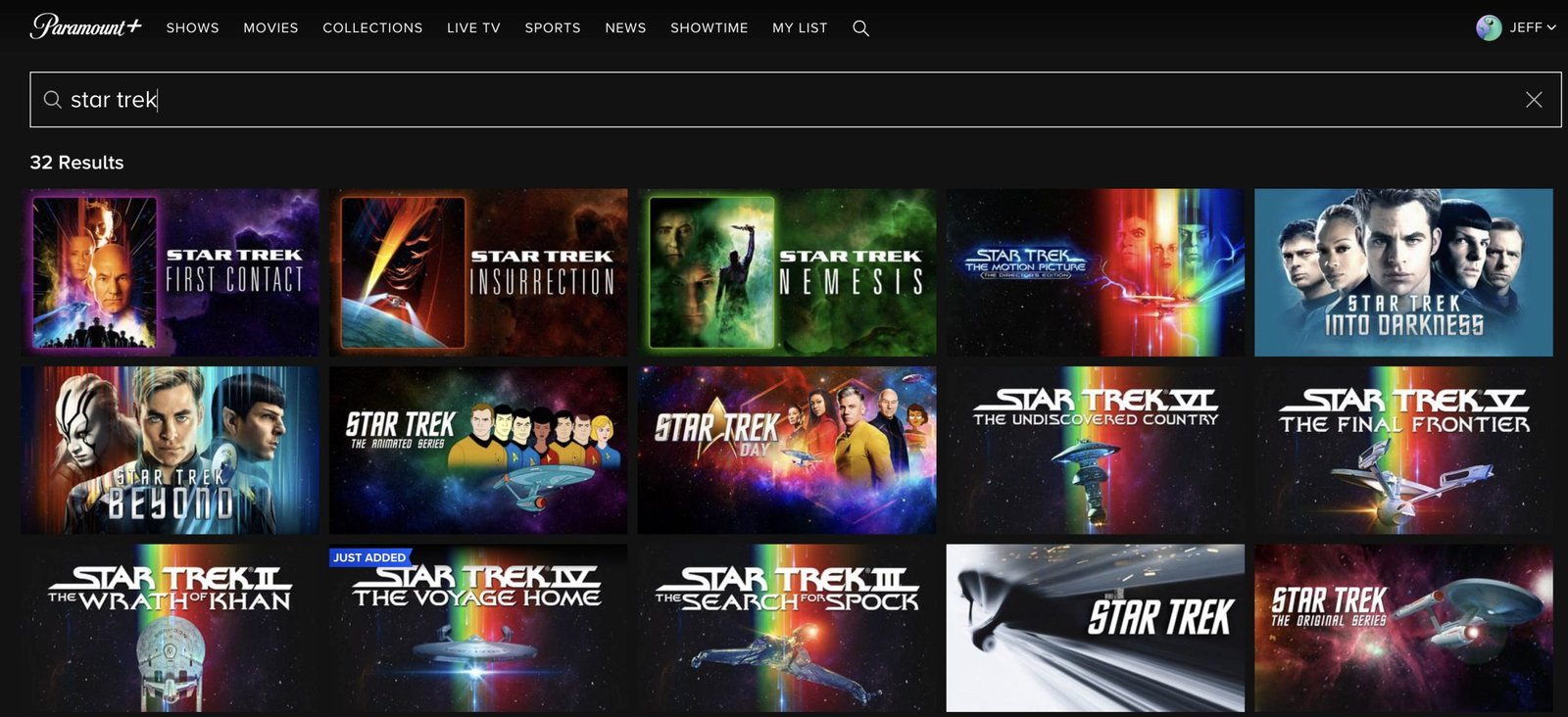 star trek classic movies return to paramount plus