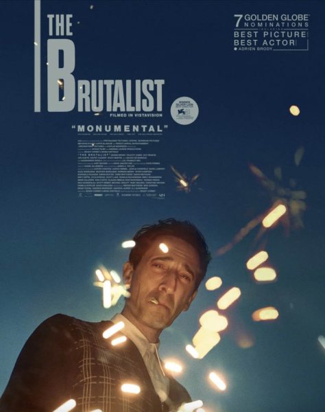 The Brutalist poster w credits