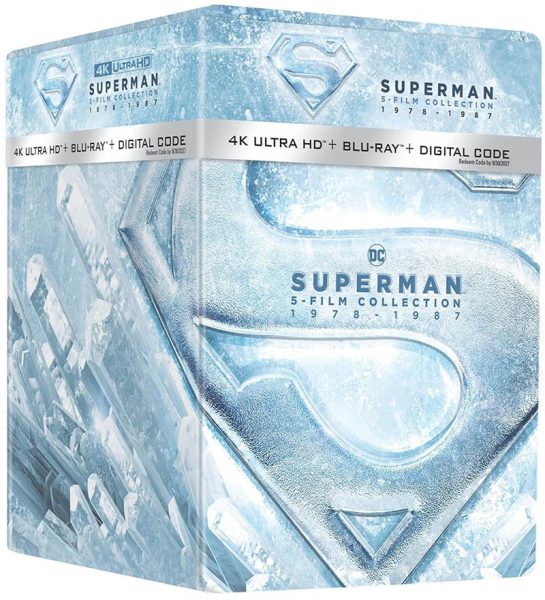 Superman 5-Film Collection 4k UHD BD SteelBook Library Case Amazon Exclusive 800px