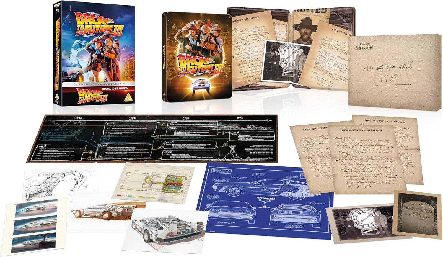 Back to the Future III SteelBook UK open