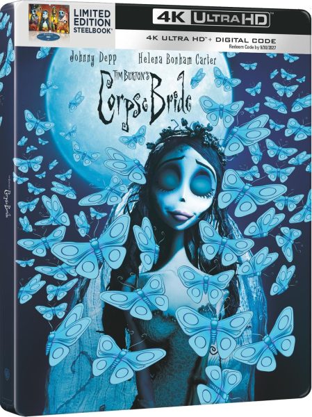 Tim Burton's Corpse Bride (2003) Limited Edition 4k Blu-ray SteelBook