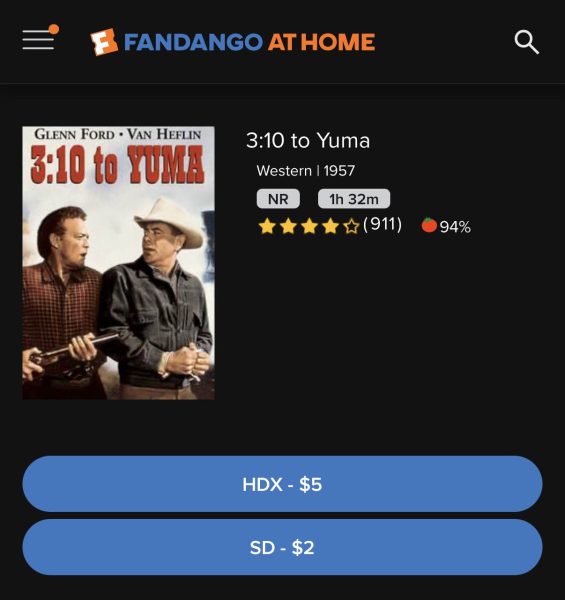 Fandango at Home Disc to Digital 3:10 to Yuma
