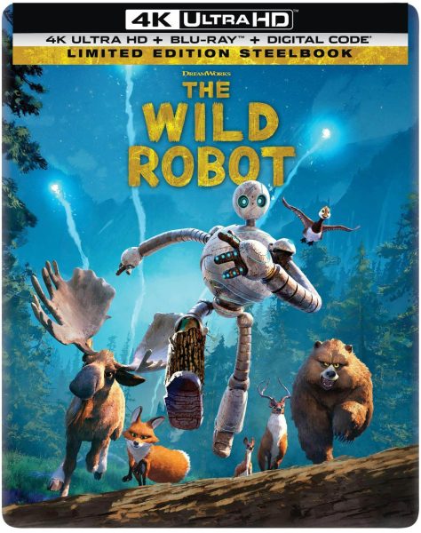The Wild Robot 4k SteelBook flat